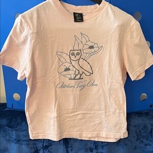 Kids Peach Owl T-Shirt